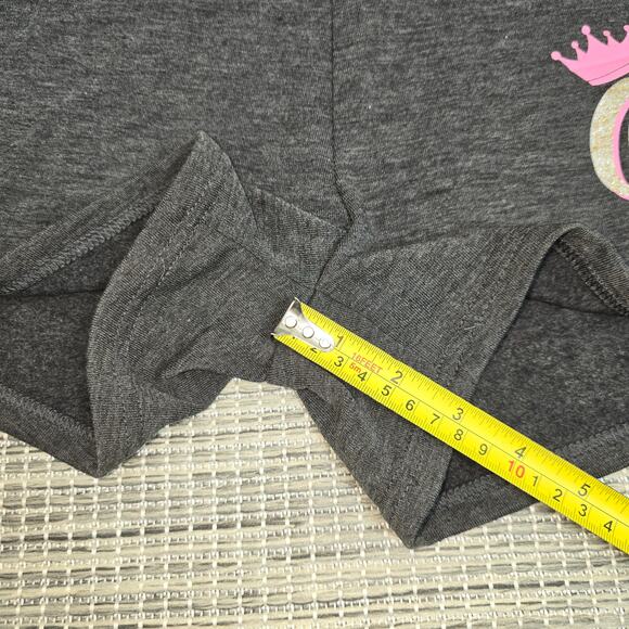 Bobbie Brooks Sleep Shorts Womens Plus 1X Grey Gold Glittery Queen Graphic NEW - Picture 8 of 9